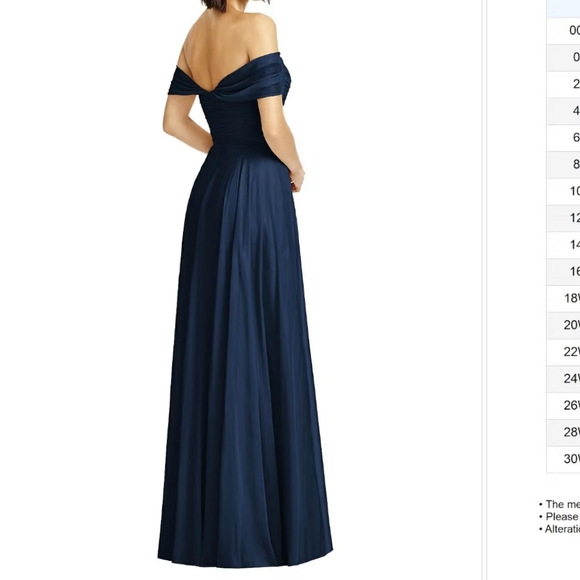 Dessy Collection Off-The-Shoulder Draped Chiffon Maxi Dress - Picture 4 of 11